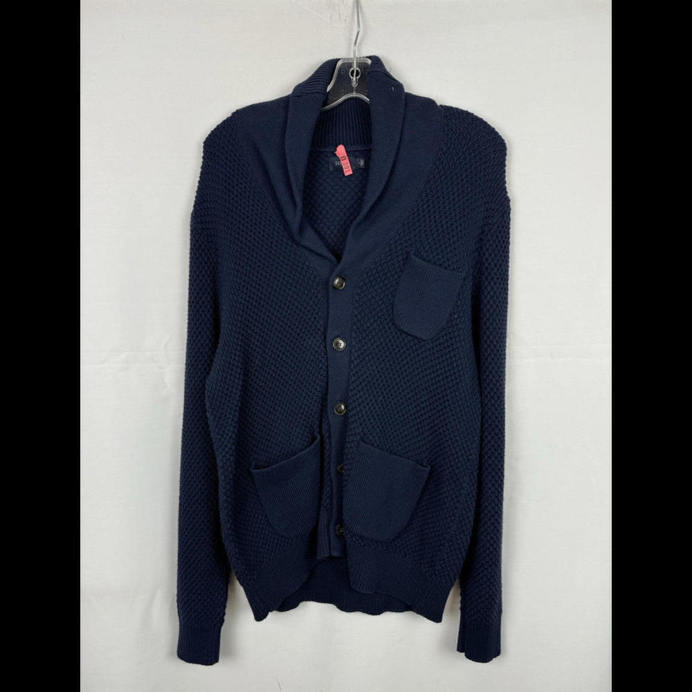 J. Crew Cotton Knit Cardigan Sweater Navy Size L